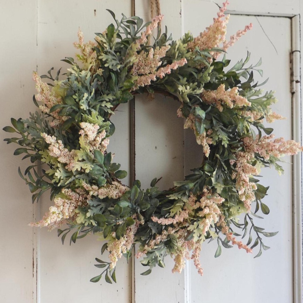 Small Summer‎ Wreath, Wall Decor, Teachers or Housewarming Gift, Cabinet Accent